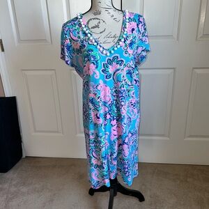 Lilly Pulitzer Etta V-Neck pompom dress